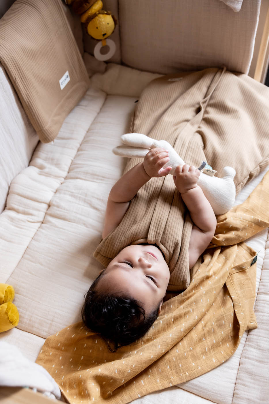 Sleeping bag in the Stripes Rust collection